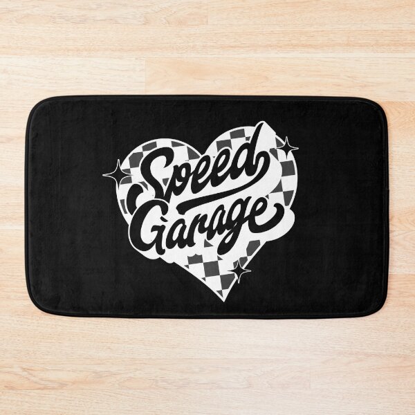 Item preview, SPEED GARAGE  - UKG Checkered Heart (White)  designed and sold by Discothreadz.