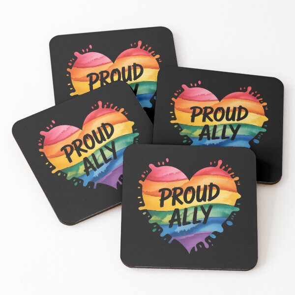 Item preview, Proud Ally LGBTQ+ Pride month LGBT Flag Proud Ally designed and sold by HellD3vil-Art.