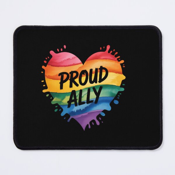 Item preview, Proud Ally LGBTQ+ Pride month LGBT Flag Proud Ally designed and sold by HellD3vil-Art.