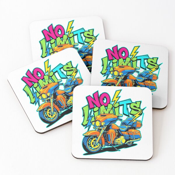 Item preview, Modern Classic Motorcycle Art with No Limits Life Quote designed and sold by Tong4130.