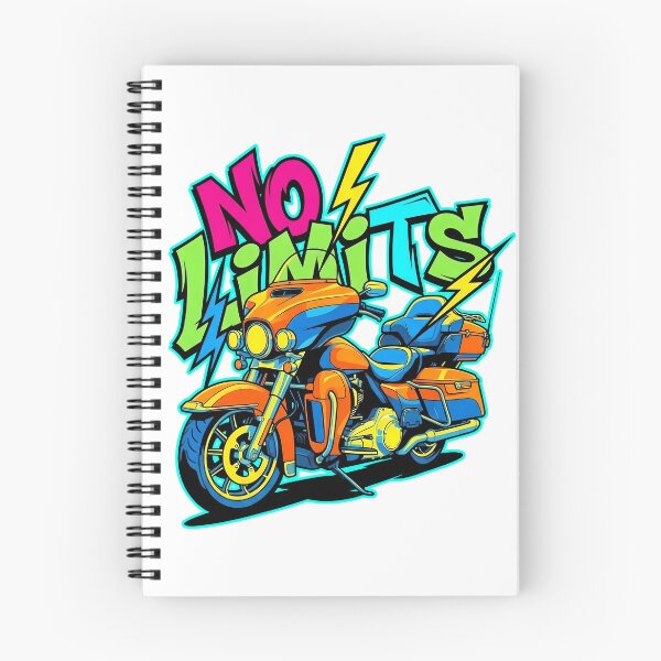 Item preview, Modern Classic Motorcycle Art with No Limits Life Quote designed and sold by Tong4130.