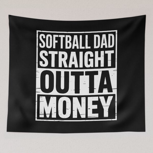 Item preview, Softball Dad Straight Outta Money Pitch  designed and sold by HellD3vil-Art.