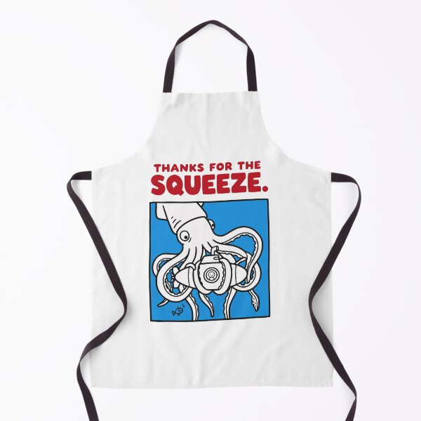 Item preview, Thanks for the Squeeze Funny Squid Deep Sea Illustration  ​ designed and sold by MotionBanana Art.