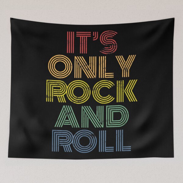 Item preview, It's Only Rock And Roll distressed rock concert vintage 70s designed and sold by NatalieCWilk.
