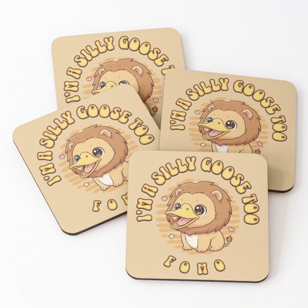 Item preview, Silly Goose Lion FOMO designed and sold by Shy Fractal Designs.