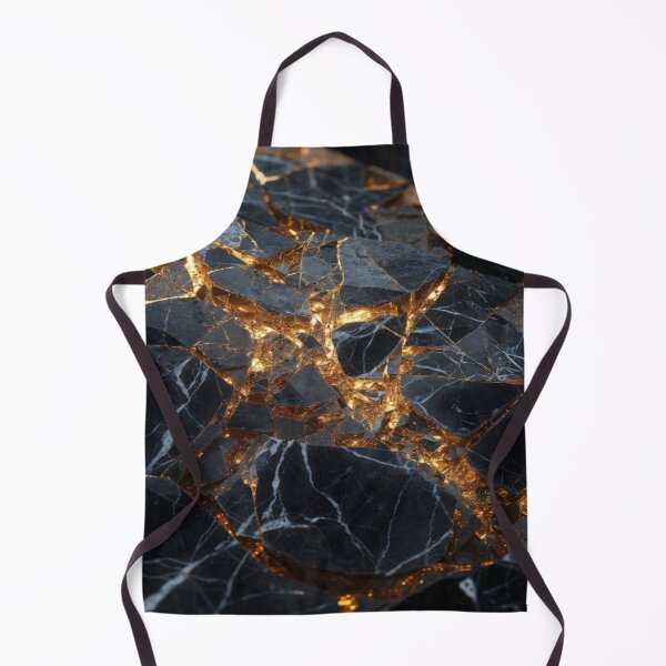 Item preview, Glow In The Dark Kintsugi Shattered Obsidian Stone Abstract Art designed and sold by MakarenaCreate.