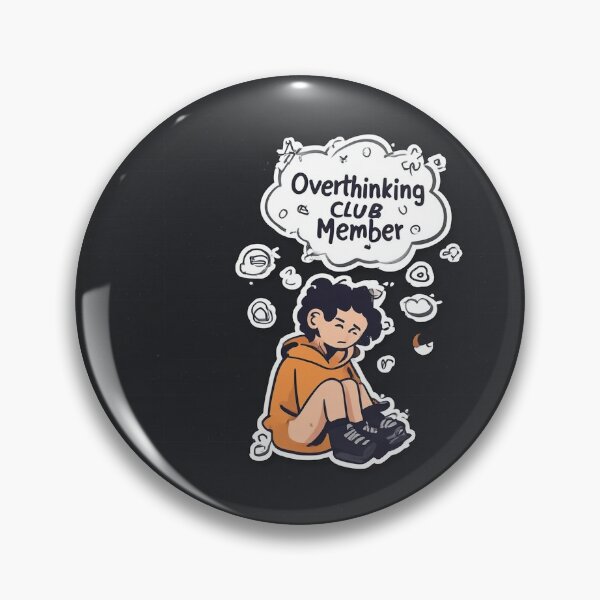 Item preview, Overthinking Club Member Night Aesthetic Cartoon Character designed and sold by SparkVault.