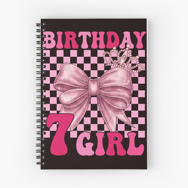 Item preview, Its My 7th Birthday Girl Cute Pink Coquette Bow 7 designed and sold by Night Forest.