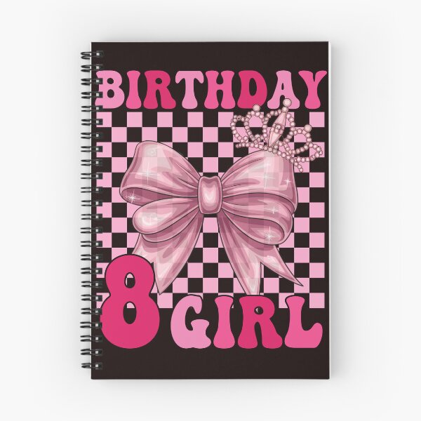 Item preview, Its My 8th Birthday Girl Cute Pink Coquette Bow 8 designed and sold by Night Forest.