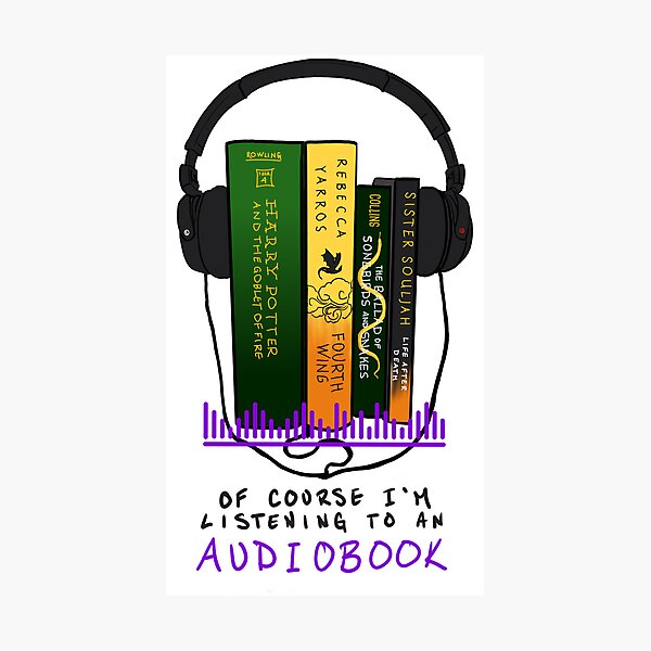 Item preview, Audiobook Addict – Reader Listening Book Lifestyle Design designed and sold by HellaDopeOrca.