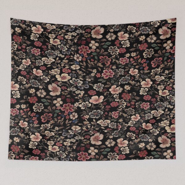 Item preview, Drawing of vintage floral flower designed and sold by NivyasArtistry.