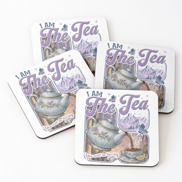 Item preview, I am the tea you will be having flowers Retro Vintage designed and sold by SHOPATOR.