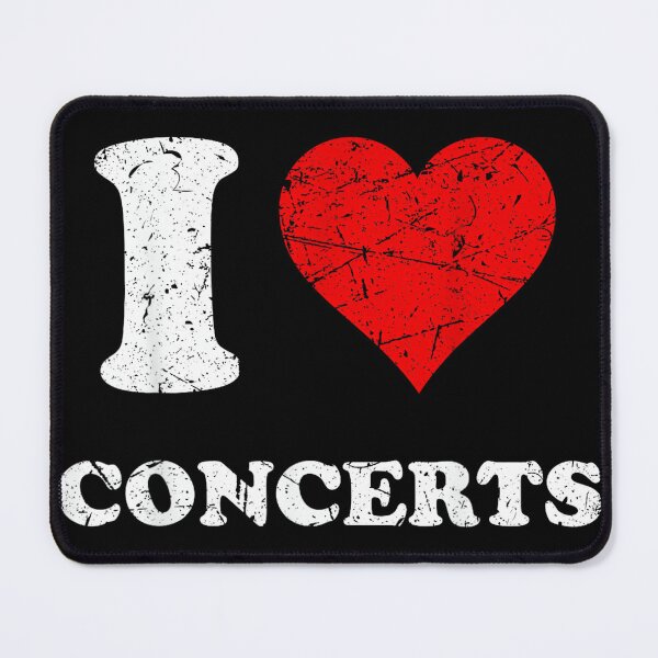 Item preview, Distressed Grunge Worn Out Style I Love Concerts designed and sold by NatalieCWilk.