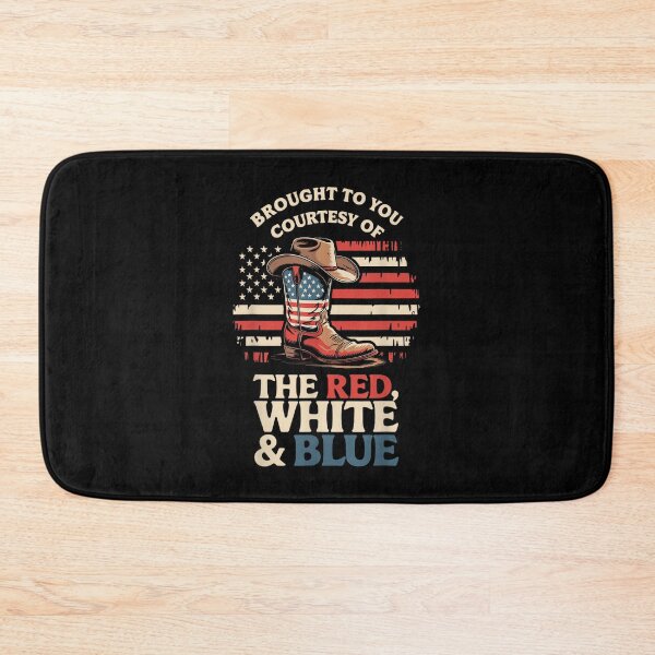 Item preview, Brought to You Courtesy of The Red White Blue Cowboy Boot designed and sold by NatalieCWilk.