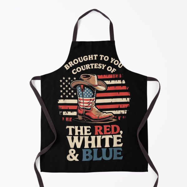 Item preview, Brought to You Courtesy of The Red White Blue Cowboy Boot designed and sold by NatalieCWilk.