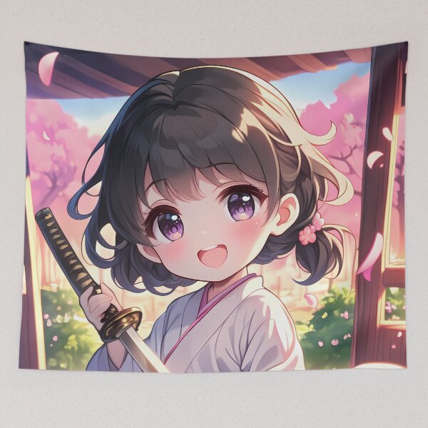 Item preview, Akane Tsunemori Psycho Pass Chibi Sakura Spring Glow designed and sold by TanglenRabbit.
