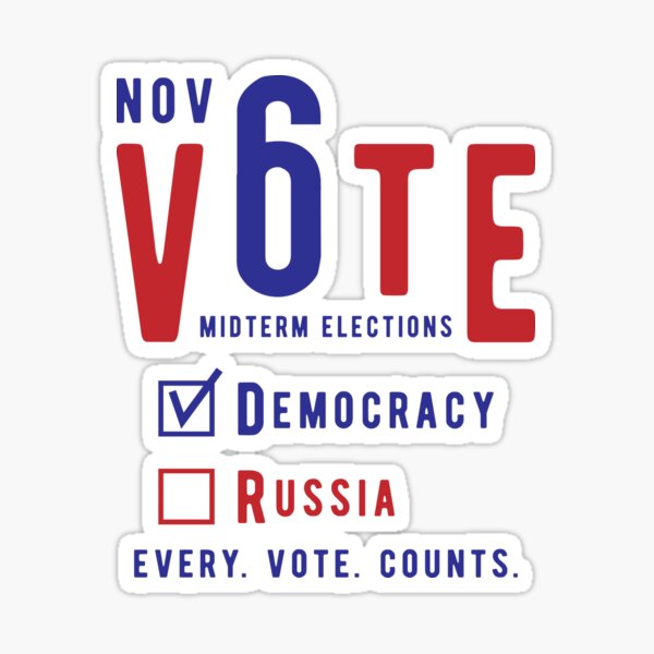 Vote for Democracy Sticker