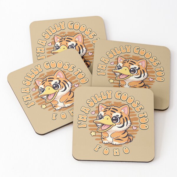 Item preview, Silly Goose Tiger FOMO designed and sold by Shy Fractal Designs.