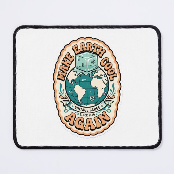 Item preview, Aesthetic Earth Day Quote Sticker Design with 70s Retro Typography Art designed and sold by KINGSMILESTORE.