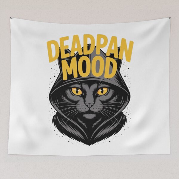 Item preview, Deadpan Mood Hooded Cat Streetwear Graphic designed and sold by NewUSShop.