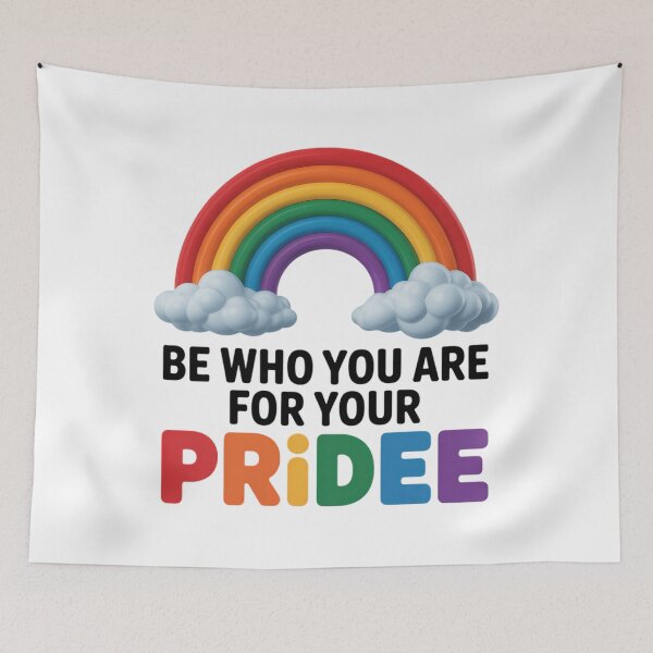 Item preview, Be Who You Are For Your Pride Trendy Pride Month Rainbow Unisex LGBTQ+ designed and sold by PunkNation-Arts.