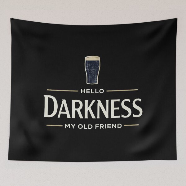 Item preview, St Paddys Day Hello Darkness My Old Friend designed and sold by ThePrintPig.