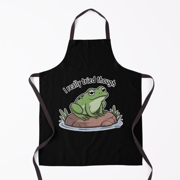 Item preview, Sad Frog I Really Tried Though Cute Aesthetic Frog Meme Design designed and sold by ImaginedSpace7.