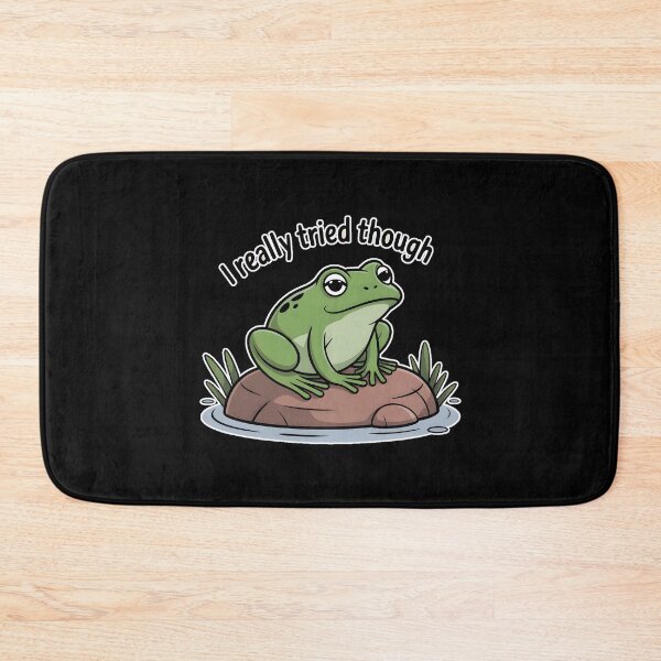 Item preview, Sad Frog I Really Tried Though Cute Aesthetic Frog Meme Design designed and sold by ImaginedSpace7.