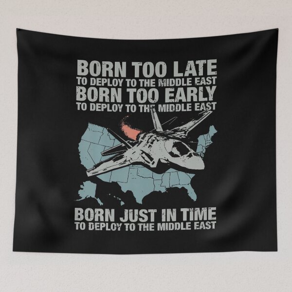 Item preview, Vintage Born Too Early To Deploy To The Middle East For Men T-Shirt designed and sold by CcConsultingS.