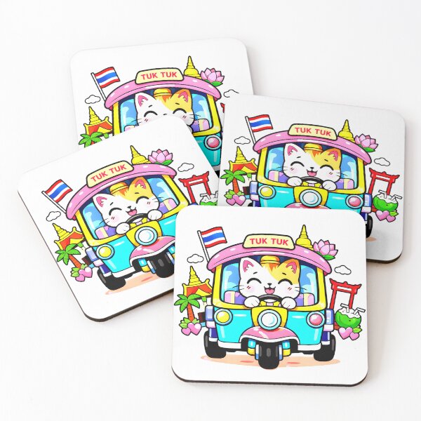 Item preview, Kawaii Tuk Tuk Happy Ride designed and sold by Thai Vibe Studio.