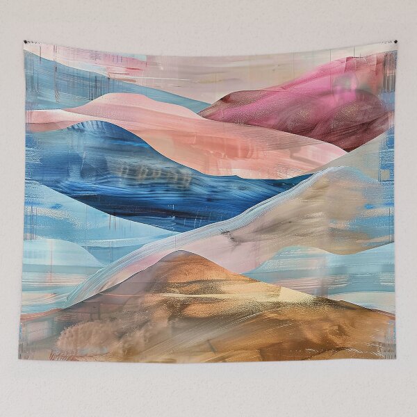 Item preview, Fantasy Mountain Ranges Abstract Landscape Aesthetic Art designed and sold by DEC02.