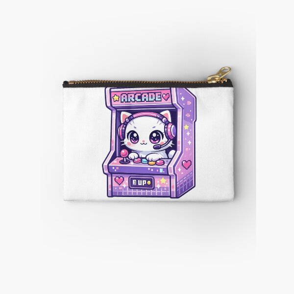 Item preview, Kawaii Arcade Cat Retro Gaming Vaporwave designed and sold by Spicy Pixel.