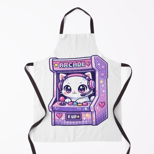 Item preview, Kawaii Arcade Cat Retro Gaming Vaporwave designed and sold by Spicy Pixel.