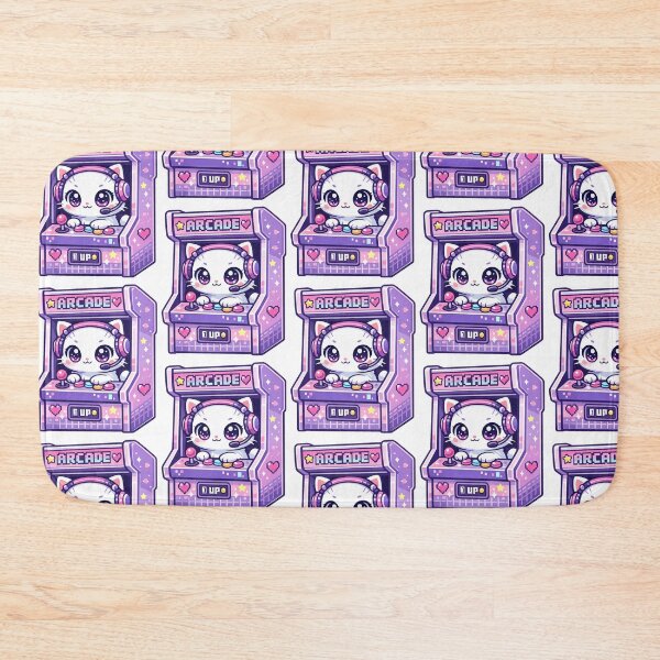 Item preview, Kawaii Arcade Cat Retro Gaming Vaporwave designed and sold by Spicy Pixel.