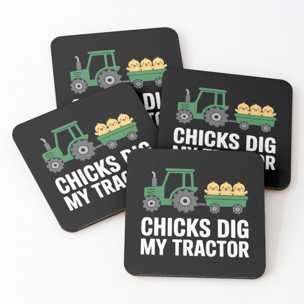 Item preview, Chicks Dig My Tractor Chicken Easter Day Famer Egg Hunting designed and sold by HellD3vil-Art.