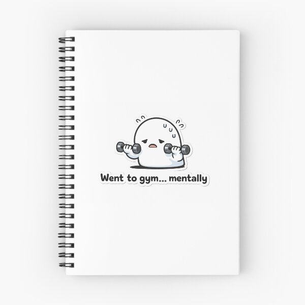 Item preview, Went to Gym Mentally Funny Sticker designed and sold by SparkVault.