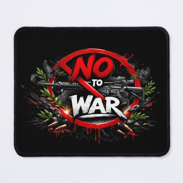 Item preview, No to War | Peace Over Conflict | Anti War Message Design designed and sold by flowerpower999.