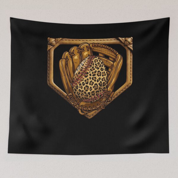 Item preview, Leopard Baseball Glove Western Softball Style designed and sold by KIROSALS.
