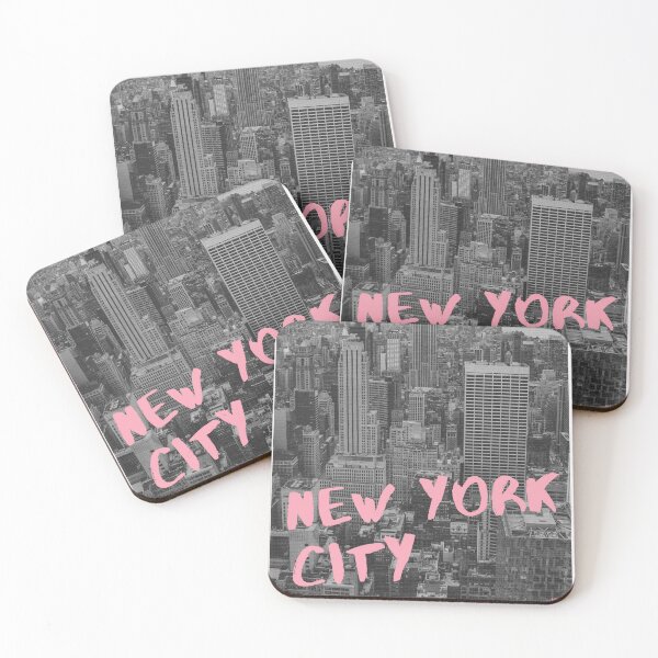 Item preview, New York City Black and White and Pink designed and sold by isjakistudio.