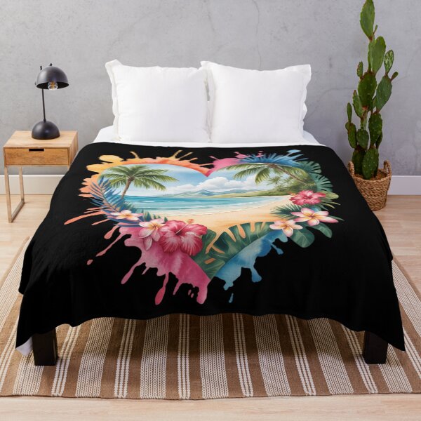 Item preview, Beach Heart Summer Palm Trees designed and sold by Moon-Ape.