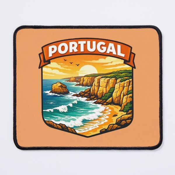 Item preview, Portugal Coastal Cliffs designed and sold by Myra365Art.