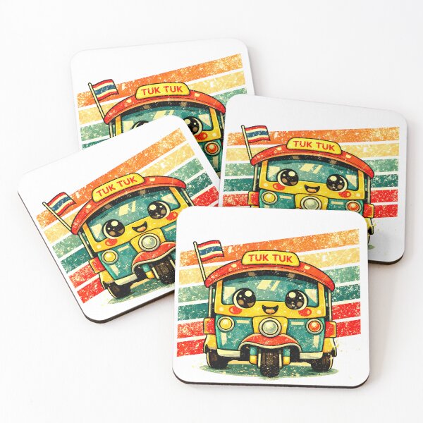 Item preview, Retro Tuk Tuk Stripe Style designed and sold by Thai Vibe Studio.