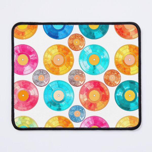 Item preview, Retro Vinyl Records Colorful Groovy Pattern Design Art designed and sold by DEC02.