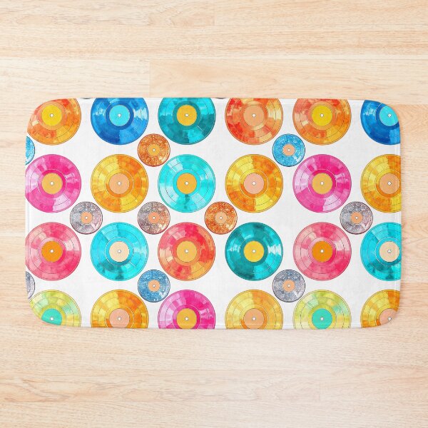 Item preview, Retro Vinyl Records Colorful Groovy Pattern Design Art designed and sold by DEC02.