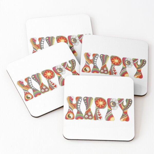 Item preview, Vintage Psychedelic Hippy Art White– Retro Hippie Rainbow Groovy Peace Design designed and sold by Kellie Espie Art.