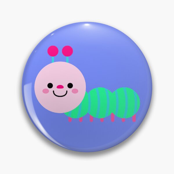 Item preview, Cute Caterpillar Character with Smiling Face for Spring Garden Nature designed and sold by nuchz.