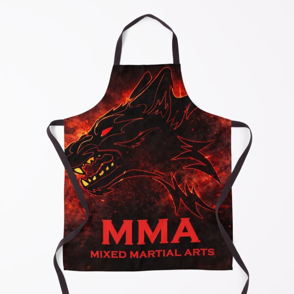 Item preview, MMA Wolf Logo Fight Instinct and Pack Strength designed and sold by Fei Long Design Hub.