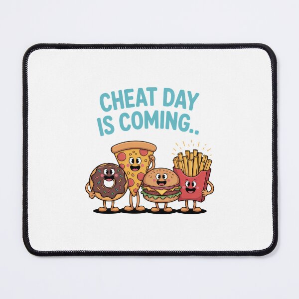 Item preview, Cheat Day is Coming - Junk Food Cartoon Pizza Fries designed and sold by Moon-Ape.