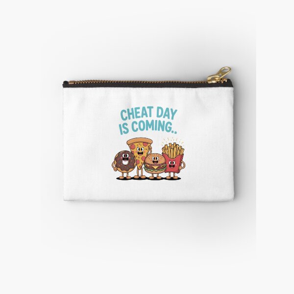 Item preview, Cheat Day is Coming - Junk Food Cartoon Pizza Fries designed and sold by Moon-Ape.