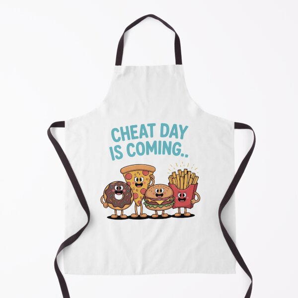 Item preview, Cheat Day is Coming - Junk Food Cartoon Pizza Fries designed and sold by Moon-Ape.